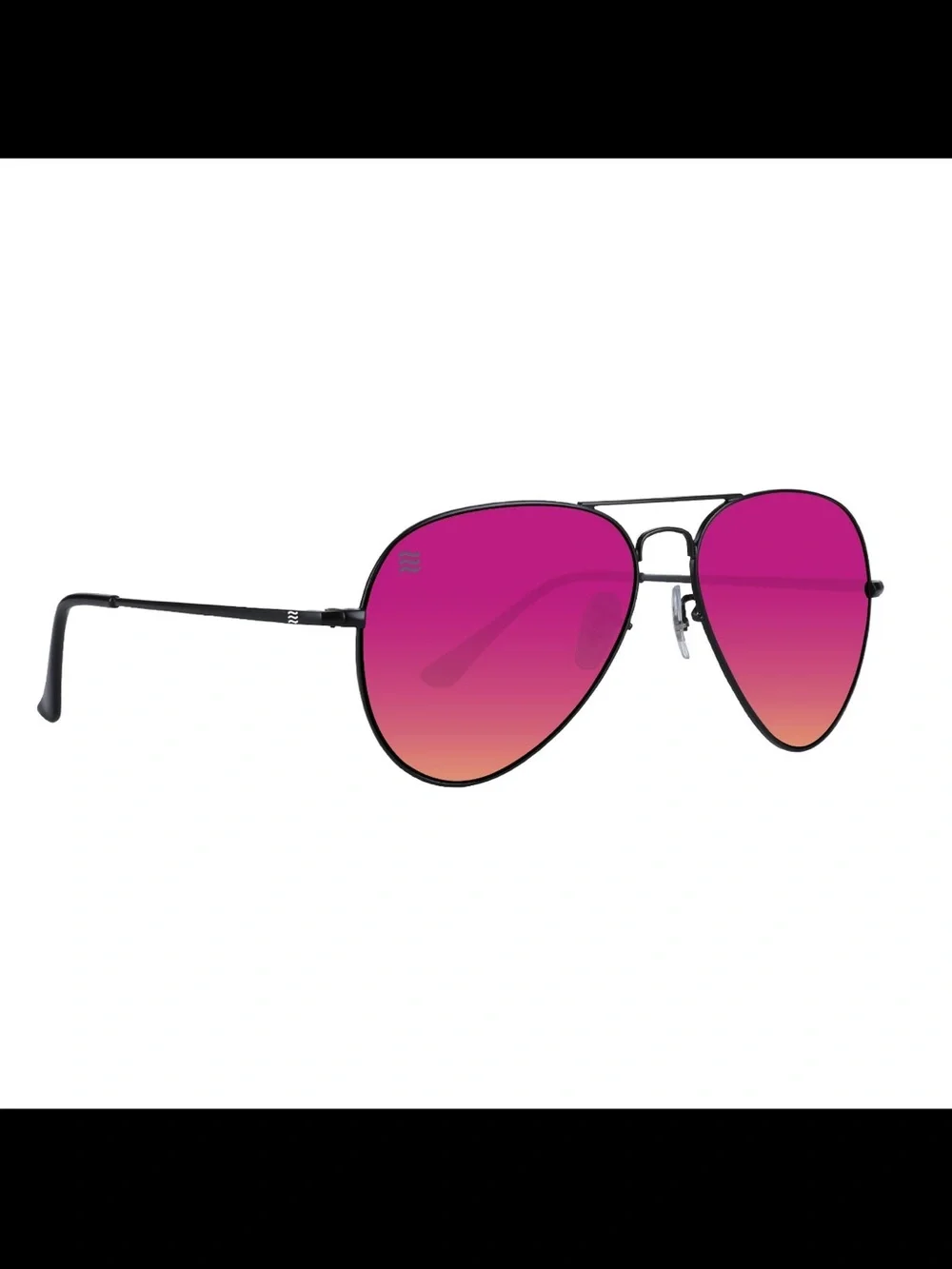 NEVEN Hudson Space Coast Polarized Aviator Sunglasses Pink Mirror